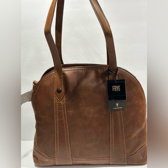Frye Melissa Domed Leather Satchel Bag - Picture 5 of 16